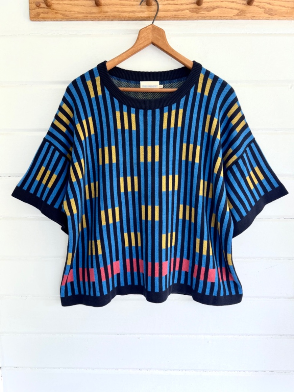 THE ENDERY Bauhaus Short Sleeve Sweater Tee - Xl/XXL